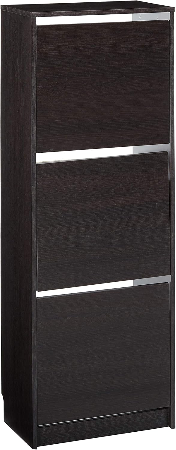 ikea white shoe cabinet on Amazon Com Ikea Bissa Shoe Cabinet With 3 Compartments 502 484 28 19 1 4x53 1 8 Black Brown Home Kitchen