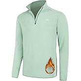 Willit Men's Fleece Pullover Winter Shirts Long Sleeve Quarter Zip Cold Weather Golf Hiking Casual Warm Shirts