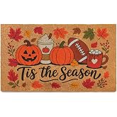 Halloween Door Mat Outdoor Indoor Coir Welcome Doormat Front Door Entryway | 16x24 In, Non-Slip Rubber Back, Easy Clean Coconut Coir, Funny Fall Home Decor Gift For Front Porch & Entrance, Durable