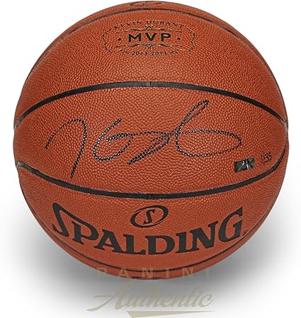 kevin durant autographed basketball