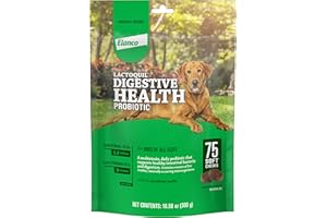 Elanco Lactoquil Soft Chews Digestive Health Probiotic Supplement for Dogs, 75 Count