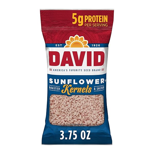 DAVID SUNFLOWER KERNELS, ORIGINAL FLAVOR, 3.75 OZ.