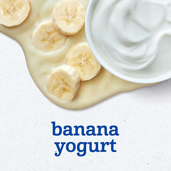 GERBER STAGE 2 BABY FOOD, BANANA YOGURT PUREE TUBS, CALCIUM SUPPORTS BONE DEVELOPMENT, BABY PUREE, 2-PACK