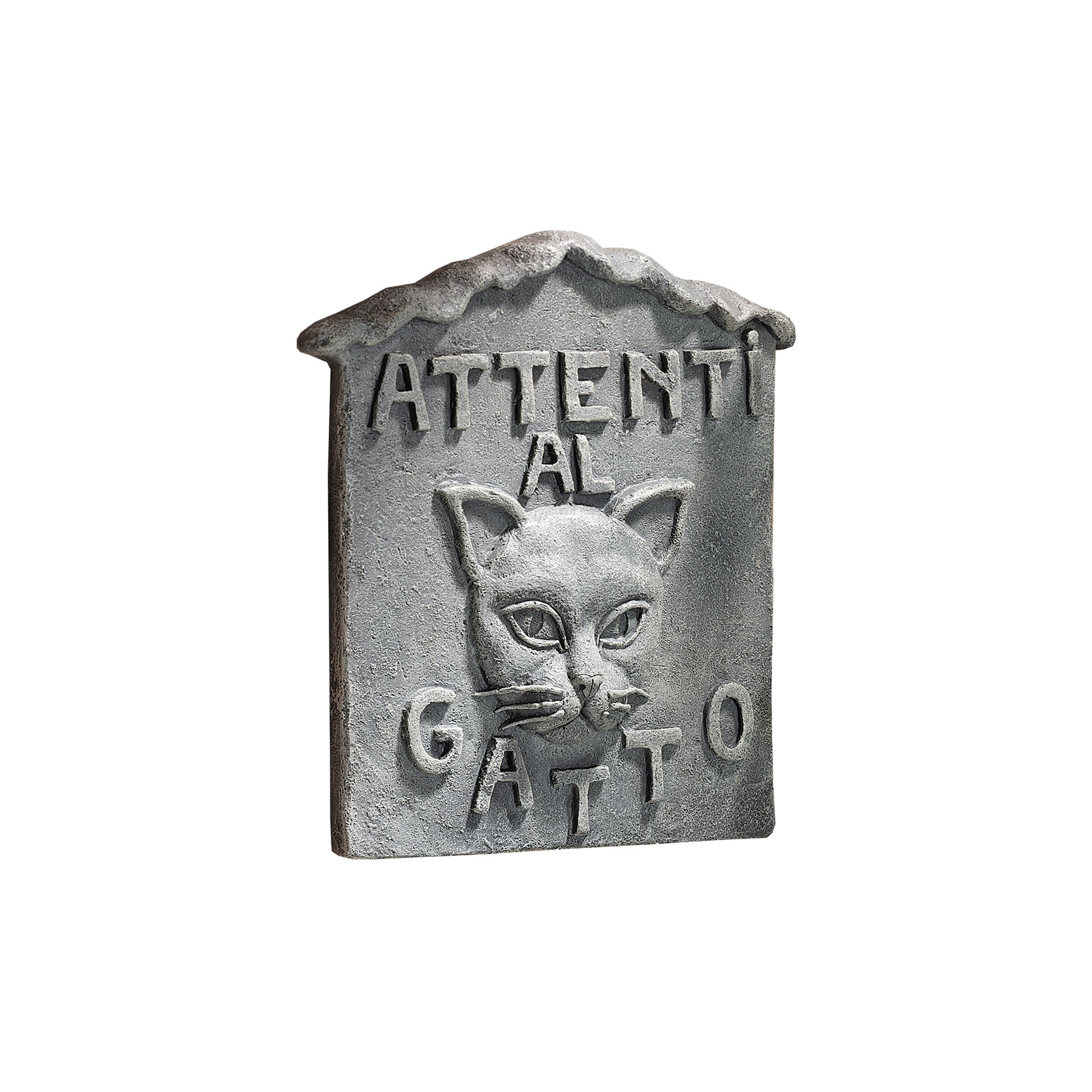 Design Toscano NG31604 Beware of Cat Italian Wall Sculpture - Attenti-al-Gatto