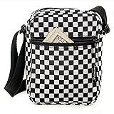 Fydelity Small Checkered Crossbody Bag | Black And
