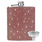 INSTOME Diamond Flask,Red Glitter Flask,Bedazzled