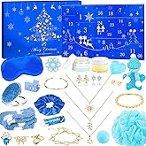 EULRGAUS Advent Calendar 2025, 24 Days Spa Jewelry Countdown Calendar for Adult Women, Teen Girls Christmas Advent Calendar with Self Care Kit & Charms Bracelet, Christmas Gift for Mom Wife Girlfriend