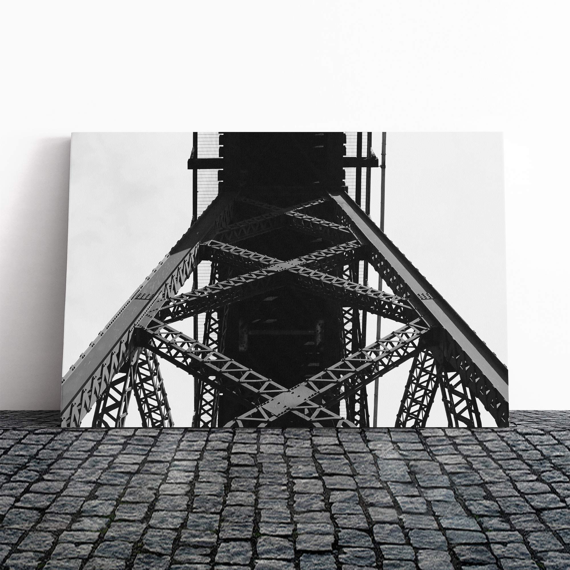 Bridge Architecture Canvas Print | Gallery Wrapped 30mm Frame Wall Art | 20x14 inches | Ready to Hang | Modern Cityscape Picture | Living Room Bedroom Lounge Office