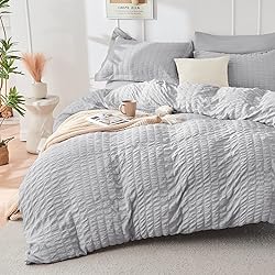 HYMOKEGE Light Grey Full Size Comforter Sets