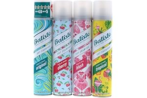 Batiste Dry Shampoo Original, Cherry, Blush, Tropical (4 pack) 6.73 oz
