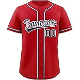 KXK Custom Baseball Jersey Stitched Personalized Baseball Shirts Sports Uniform for Men Women Boy
