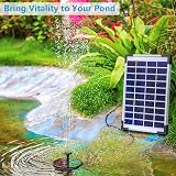 AISITIN 5.5W Solar Fountain Pump with 10 Nozzles for Bird Bath Pond Garden view 2