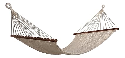 AuroAmbala Mexican Double Hammock with Wooden Bar