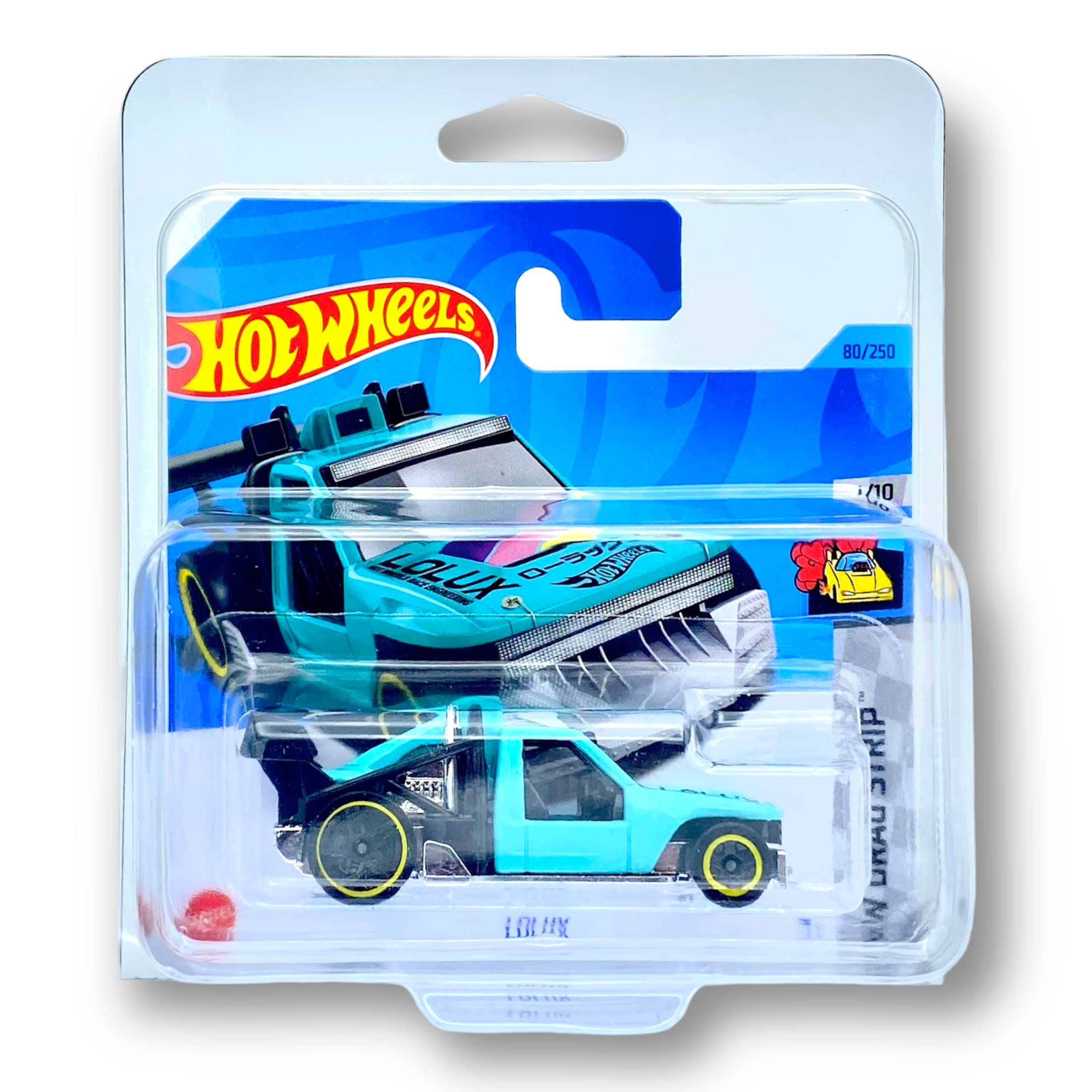 Hot Wheels Lolux (Turquoise & Black) 1/10 HW Drag Strip 2023-80/250 (Short Card) - COMES IN A KLAS CAR KEEPER PROTECTIVE COLLECTORS CASE - HKH31