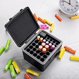 JJC Battery Organizer Case with Tester Holds 20 AA 14 AAA Water-Resistant view 6