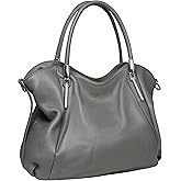 HESHE Leather Shoulder Purses for Women Tote Handbags Top Handle Bags Designer Satchel Handbag Ladies Hobo Bag Crossbody Bags