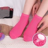 Dacitiery Non Slip Yoga Socks 4 Pairs Gripped Pilates Ballet Hospital Black Gray view 5