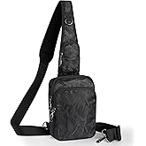 Keanoo Sling Bag, Crossbody Bag with Zipper Lock, RFID & Water Resistant for Women and Men Small Chest Bag for Travel Casual