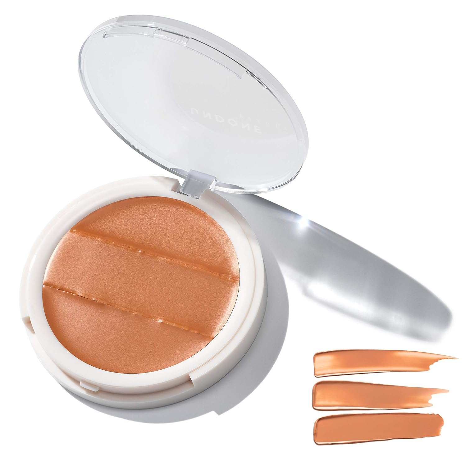 3-in-1 Cream Concealer & Highlighter. Natural Coconut for dewy glow - Undone Beauty Conceal to Reveal. Covers Blemishes, tattoos, Under Eye circles & wrinkles. Vegan & Cruelty Free. CARAMEL MEDIUM