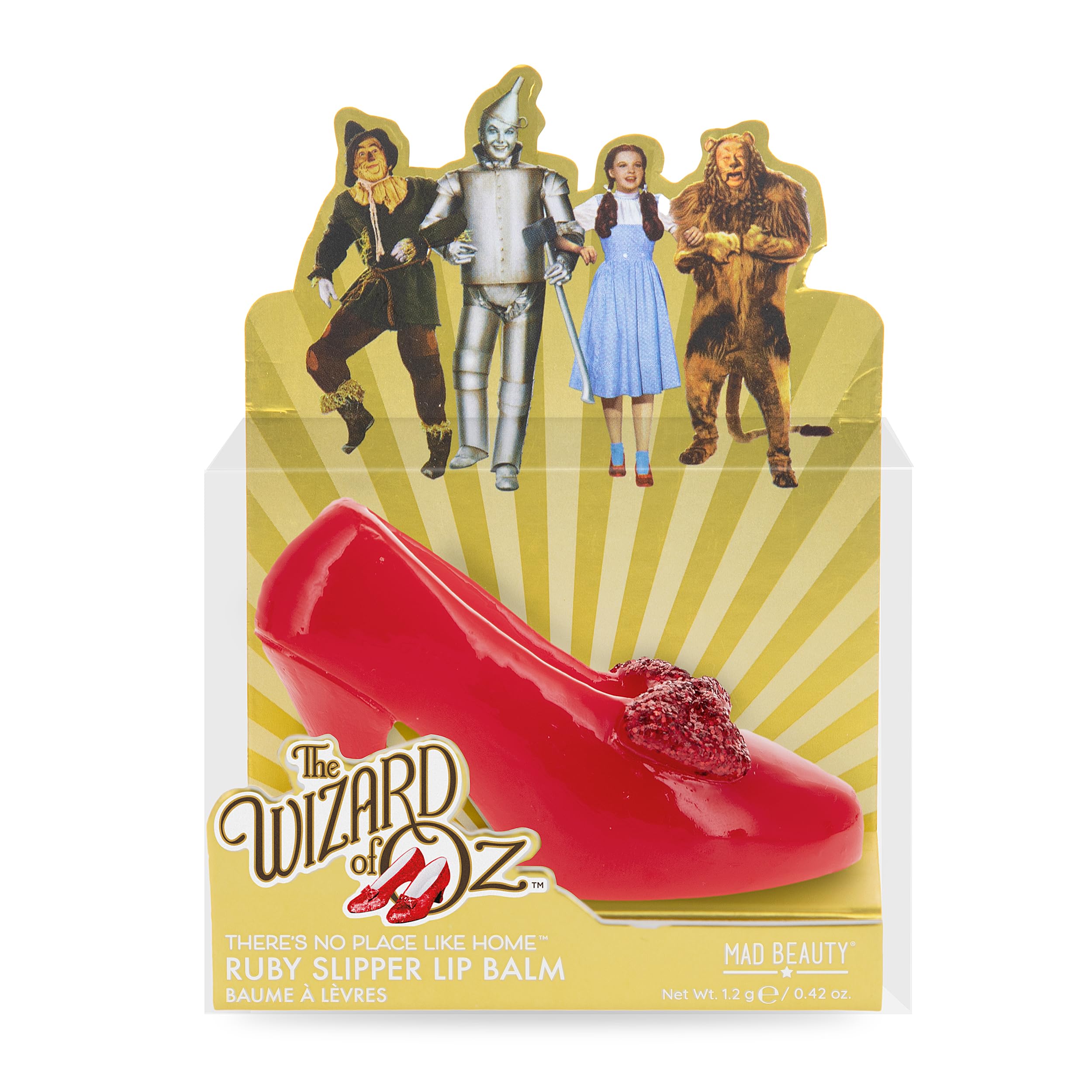 MAD Beauty Wizard Of Oz Ruby Slipper Lip Balm, Cherry Fragranced, Moisturizing, Cruelty-Free