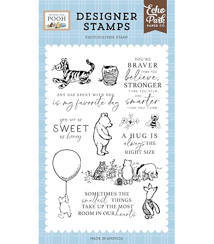 Echo Park Paper 'Coffee Time' Stempel-Set – Acrylstempel Mit Kaffee-Motiven & Sprüchen, Mehrfarbig