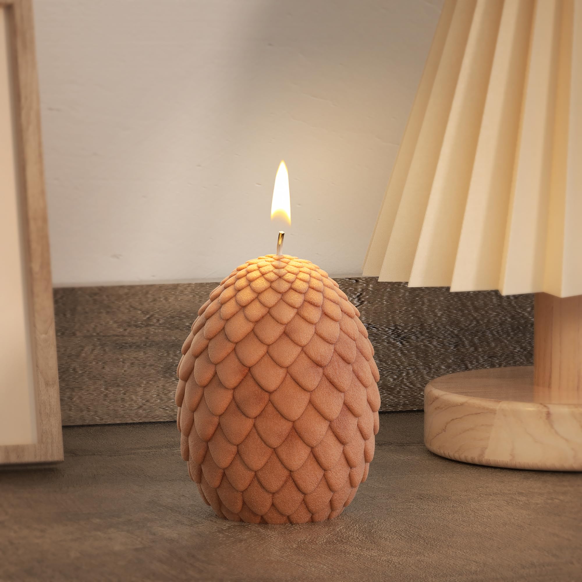 Dragon Egg Mold Dragon Scale Mold Scale Egg Mold Egg Candle Mold Resin Casting Mold Resin Making Molds Silicone Mold for Candle Home Decorate Mold 3D Animal Mold Candle Making Mold Wave Candle Mold