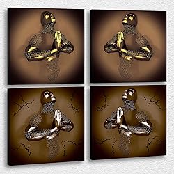 4 Piece Set Bedroom Wall Decor Love Heart Gray 3D