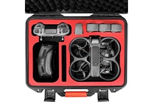 FPVtosky Hard Case for Avata 2 Drone Combo, Waterproof Carrying Case, Fits DJI Goggles 3, RC Motion 3 & DJI FPV Remote Controller 3 Accessories [CASE ONLY]