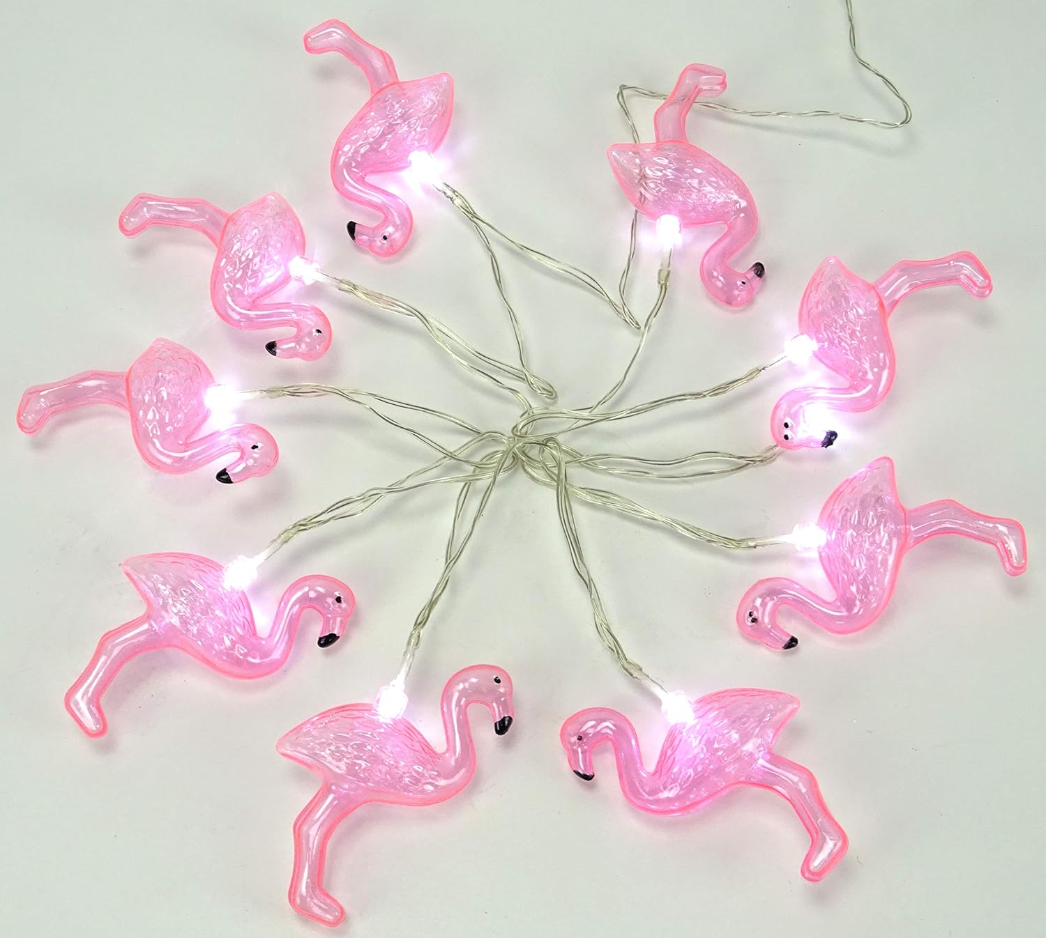 Christmas Concepts® 10 White Battery Operated LED Lights with Shades, Christmas String Lights, Party Lights - Image 4