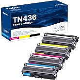 GOTOBY TN436 Toner Cartridge Set Replacement for Brother TN-436, 4-Pack | TN 436 TN433 Compatible for Brother MFC-L8900CDW HL-L8360CDW HL-L8260CDW MFC-L8690CDW Printer (Cyan Yellow Magenta Black)