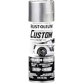 Rust-Oleum Automotive Custom Lacquer Spray Paint, Silver Chrome | Fast-Drying Lacquer | Long-Lasting Protection | Great Cover