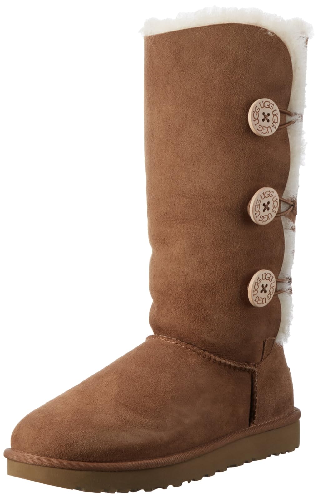 ugg womens bailey button triplet button boots chestnut