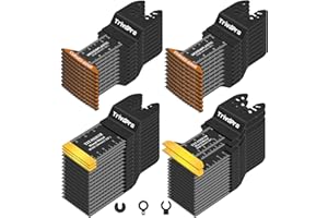 Oscillating Tool Blade Multitool Blades - TrivdPro 50pcs Multi Tool Blades Kits Oscillating Saw Blades for Metal Wood Plastic, Oscillator Blades for Multi Tool Fits Dewalt Milwaukee Ryobi Fein Bosch