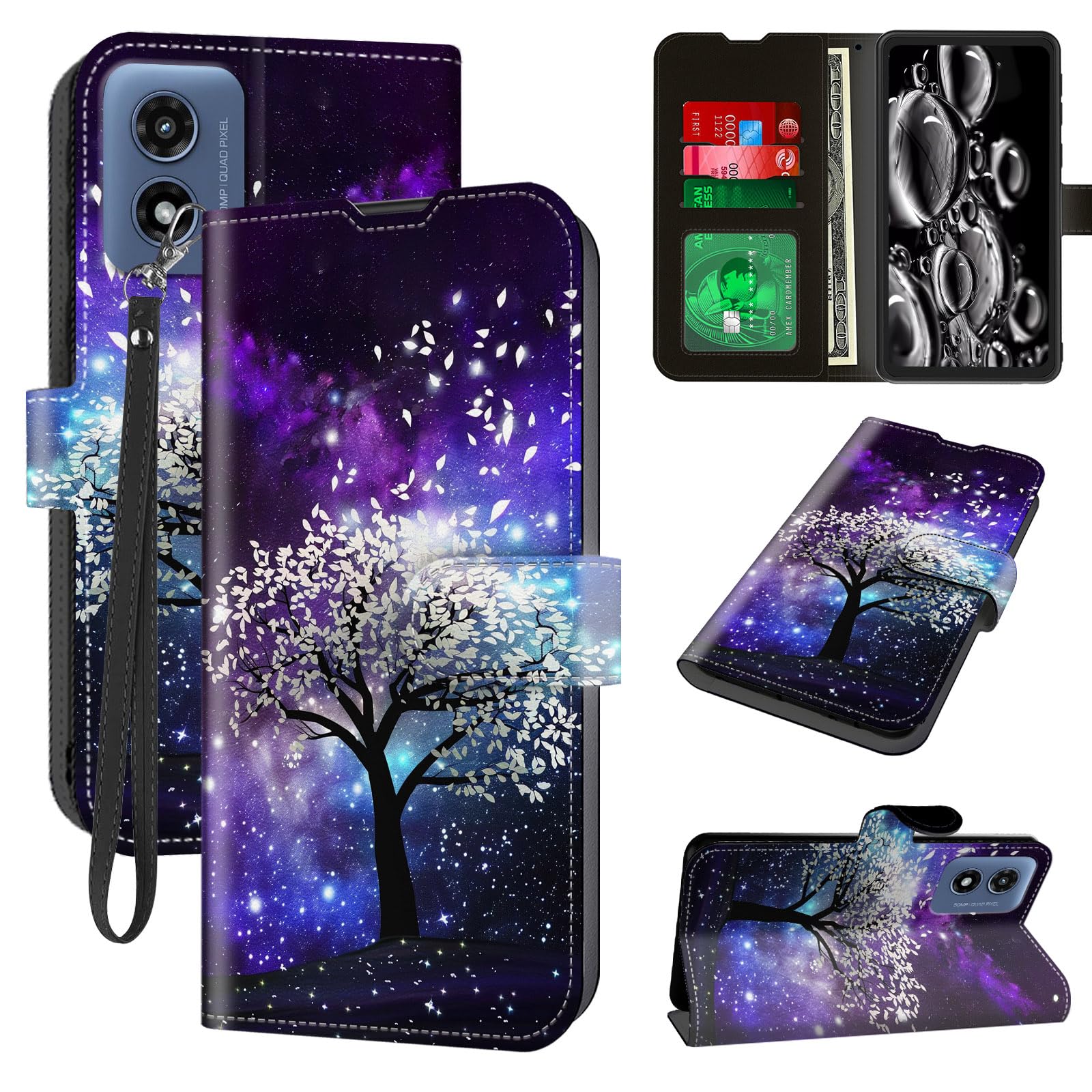 ACWDMKH for Motorola Moto G-Play-2024 Case Wallet