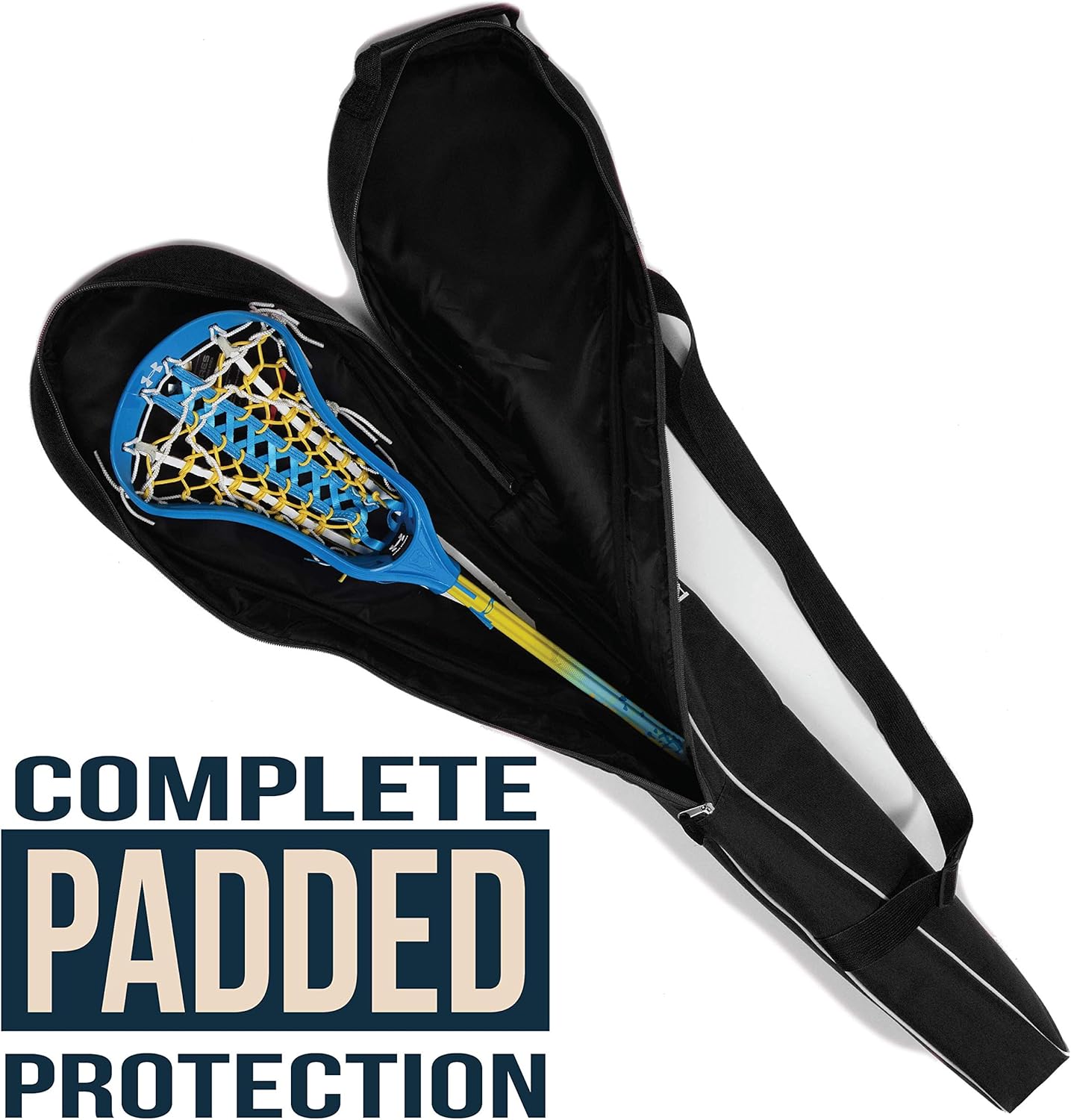 Athletico Lacrosse Stick Bag - Lax Equipment Bags for Boys or Girls, Kids & Youth (Black) : Sports & Outdoors