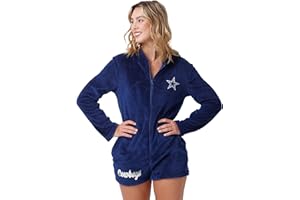 FOCO NFL womens Nfl Team Logo Short Cozy Lounge Onesie One Piece Pajamas