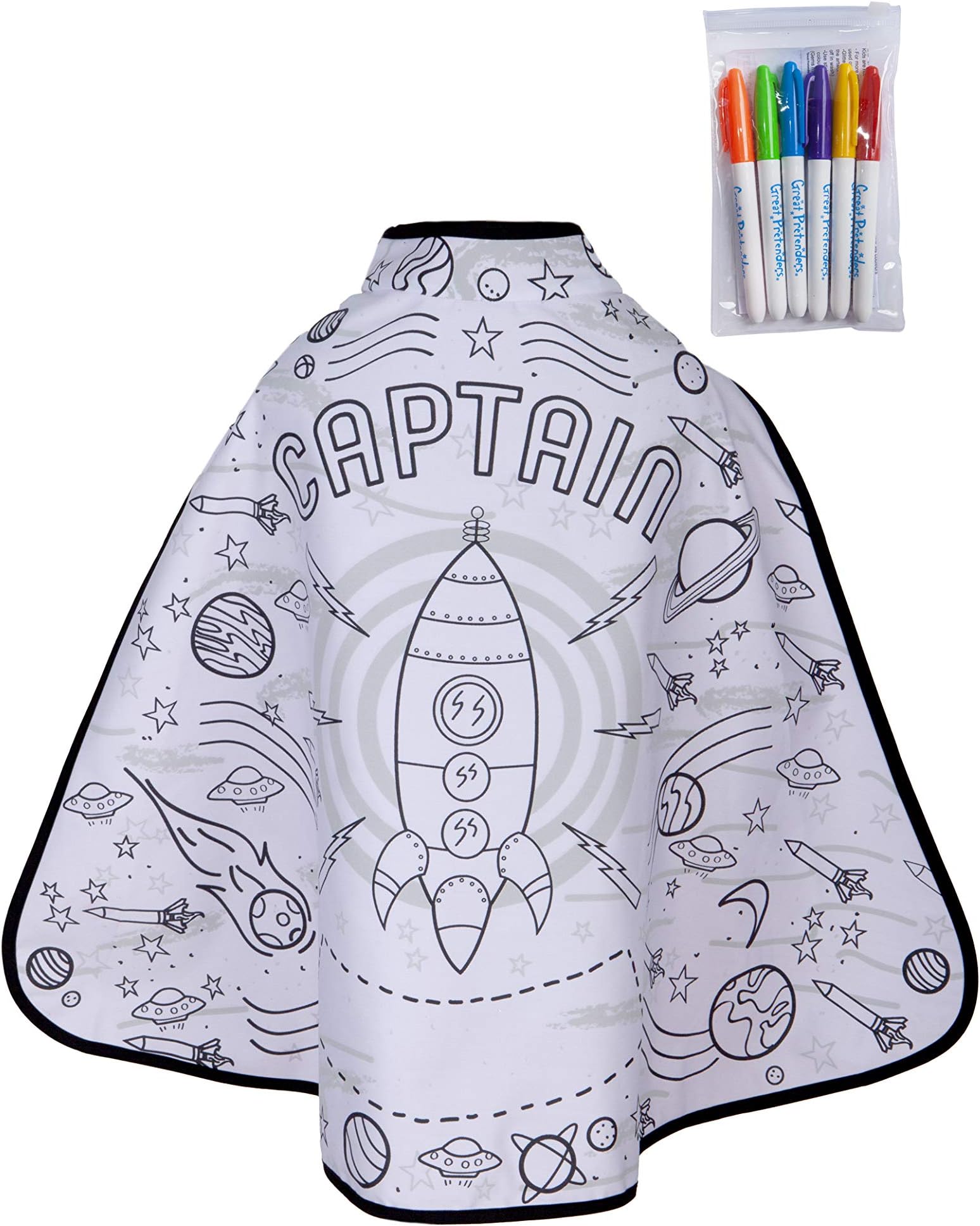 Great Pretenders 83017, Colour-A-Cape Rocket Man, US Size 4-7