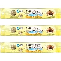 Chung Jung One Korean Sweet Potato Glass Noodle, Non GMO (Gluten Free), Vegan, No Sodium, No Sugar 3.5oz (100g), 3 PACK