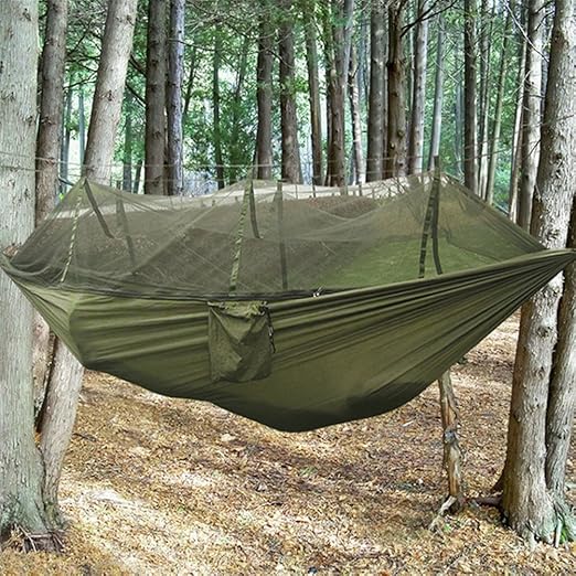 Military Jungle Hammock w Mosquito Net Camping Travel