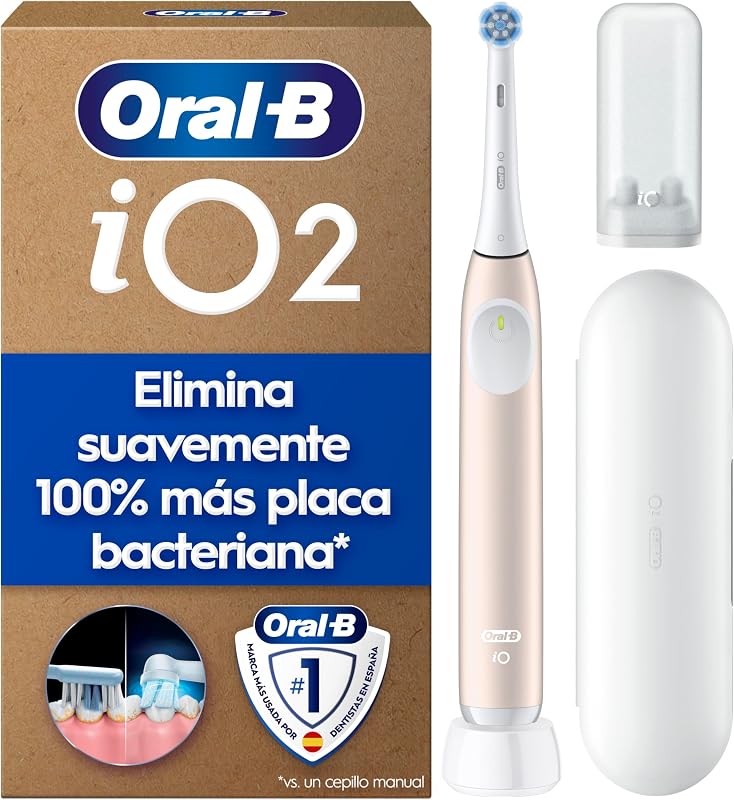 iO 2 Cepillo de Dientes Eléctrico con 1 Cabezal, Rosa Suave