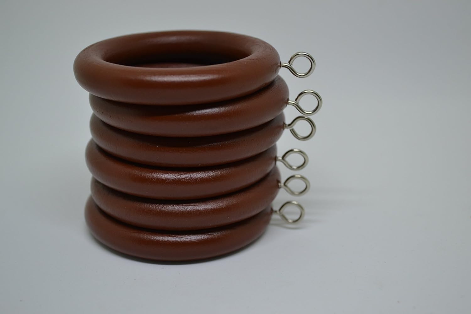cosmall 6 x Anillas de madera para barra de cortina ganchos anillos cosmall 6 x Anillas de madera para barra de cortina ganchos anillos