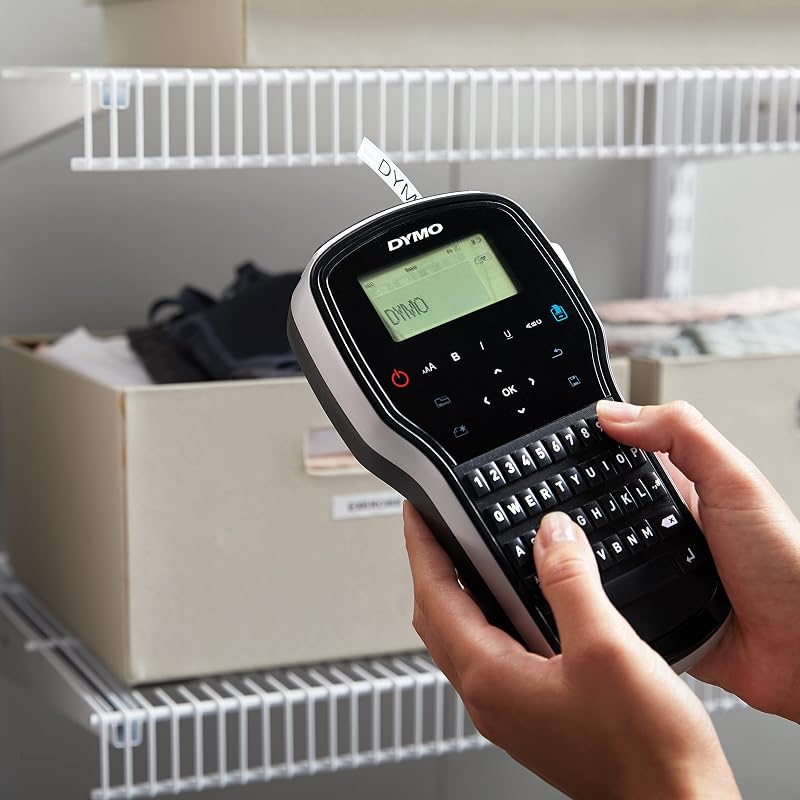 Kit de Máquina de Etiqueta LabelManager 280 | Impressora de Etiquetas Portátil e Recarregável | Teclado QWERTY | com 2 Rolos de Etiquetas D1 e Estojo de Transporte