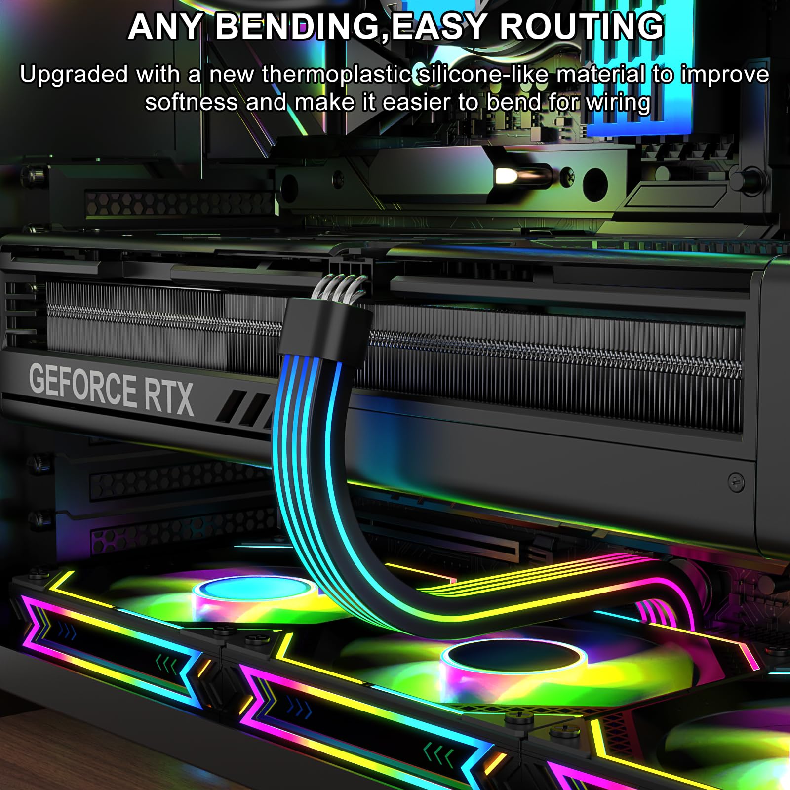 Mua Sirlyr RGB 8 Pin PCIE Cable,Bright ARGB GPU Cables Extension for ...
