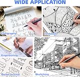 AKARUED Black Fineliner Pens 12 Pack Sketch Drawing Set Waterproof Micron Liner view 4