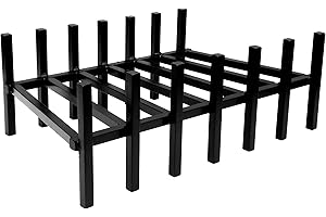 GRATE WALL OF FIRE Model FG-26 Flippable Sag Resistant Fireplace Grate. 26" Wide, 3/4" Steel Construction.