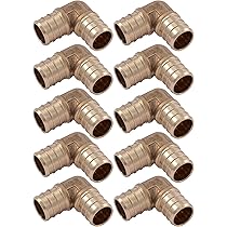 Set 25 Pezzi Raccordi Crimpatura 25 Raccordi Di Accoppiamento PEX In Lega Senza Piombo - Misura 3/4 Pollici, Per Impianti Idraulici, NSF Certificati 25 Pezzi Raccordi PEX Crimpatura Senza Piombo - Foto 10