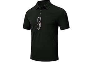 MoFiz Men Camo Golf Polo Shirt Short Sleeve Lightweight Sport Casual Basic Button T-Shirt Collared Hiking Top