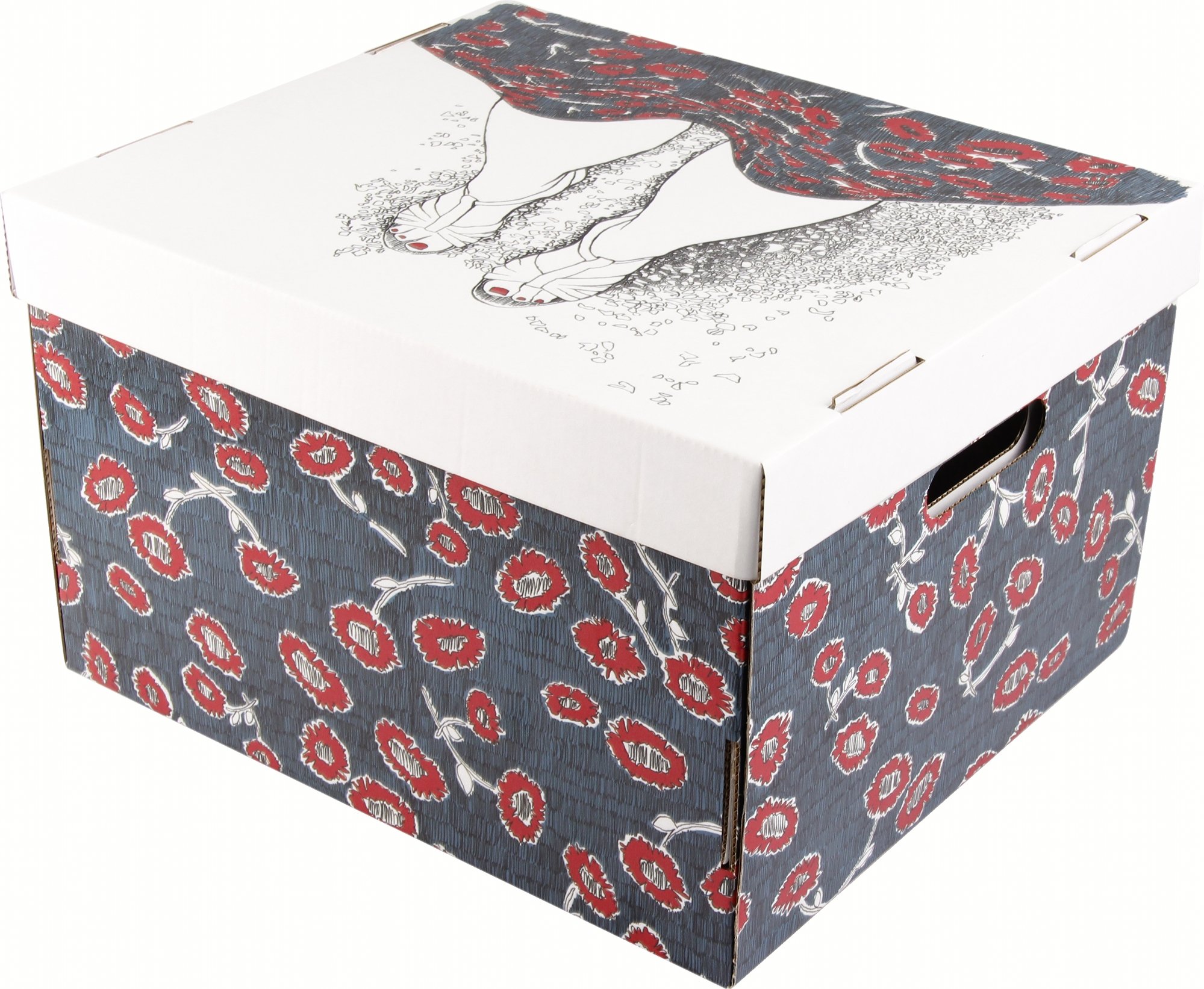 Suzie Q Foldable Box with Lid, 32x28x20cm