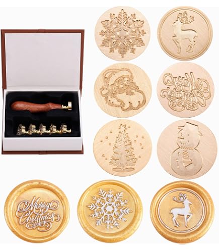 MNYR Imperial Crown Queen Bee Wax Seal Stamp Melting Spoon Sealing Wax Stick Box Set Christmas Card Wedding Invitation Gift Packing Package Sealing Stamp Bee With Crown Wax Seal Stamp Set