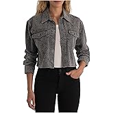KUT from the Kloth womens Miley Button Front Jacket With Patch Pockets